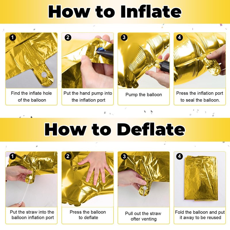 Large Custom Balloon Letters U, 40 Inch Helium Alphabet Word Balloons Decor, Big Self Inflating Foil A-Z Gold Letter Name Balloons for Boys Women Birthday Anniversary Party Decorations Supplies