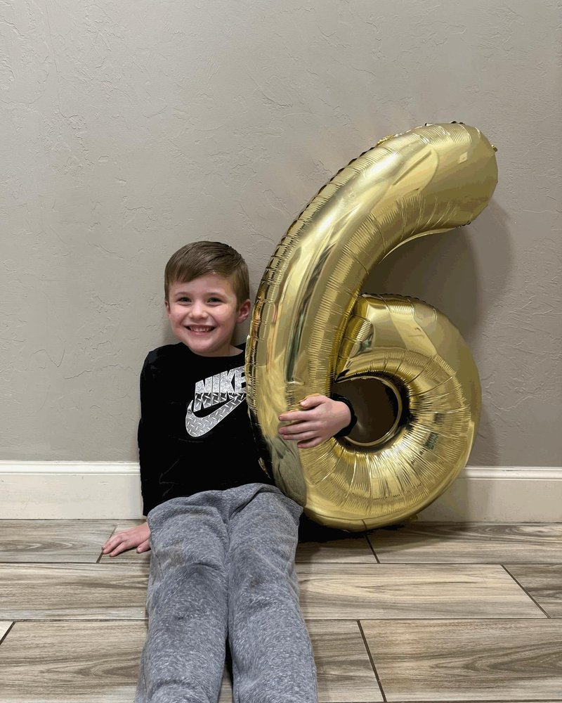Light Gold Number 4 Balloon 40 Inch, 4th Birthday Party Decorations for Children, Giant 4 Foil Balloon for Party Supplies