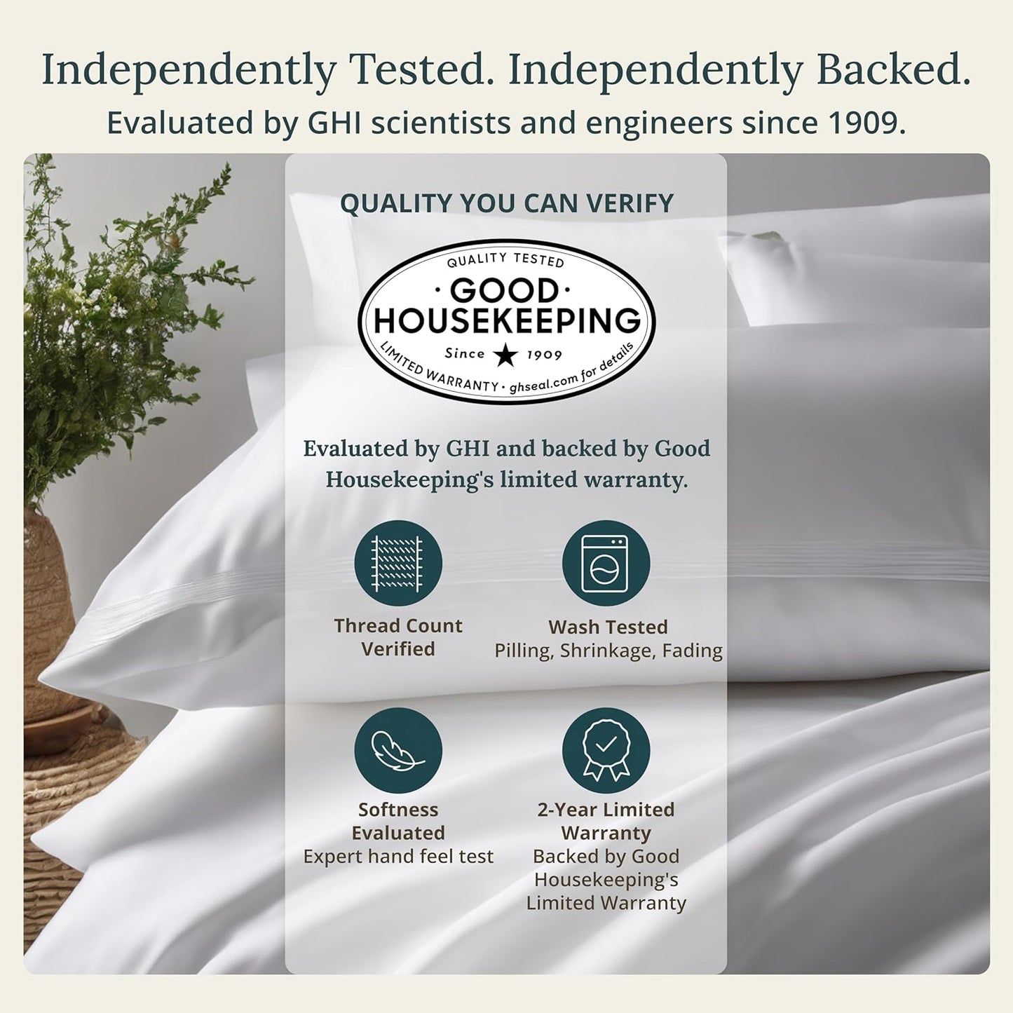 California Design Den King Sheet Set - 100% Cotton, 400 TC, Silky Smooth Sateen, Deep Pockets | Striped White