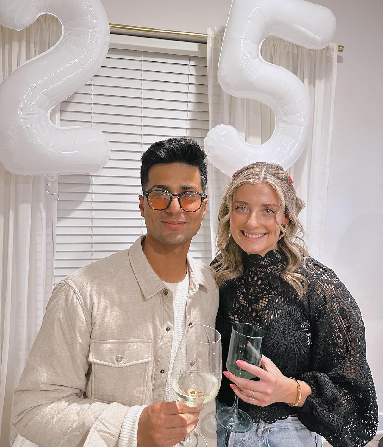 Number 16 Balloon - 40 Inch White Birthday Decoration for 16th Party Supplies | Perfect for Boys & Girls