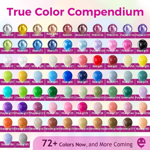 Bezente Metallic Chrome Balloons - 18 Inch Assorted Latex Party Balloons | 30 Pack for Celebrations