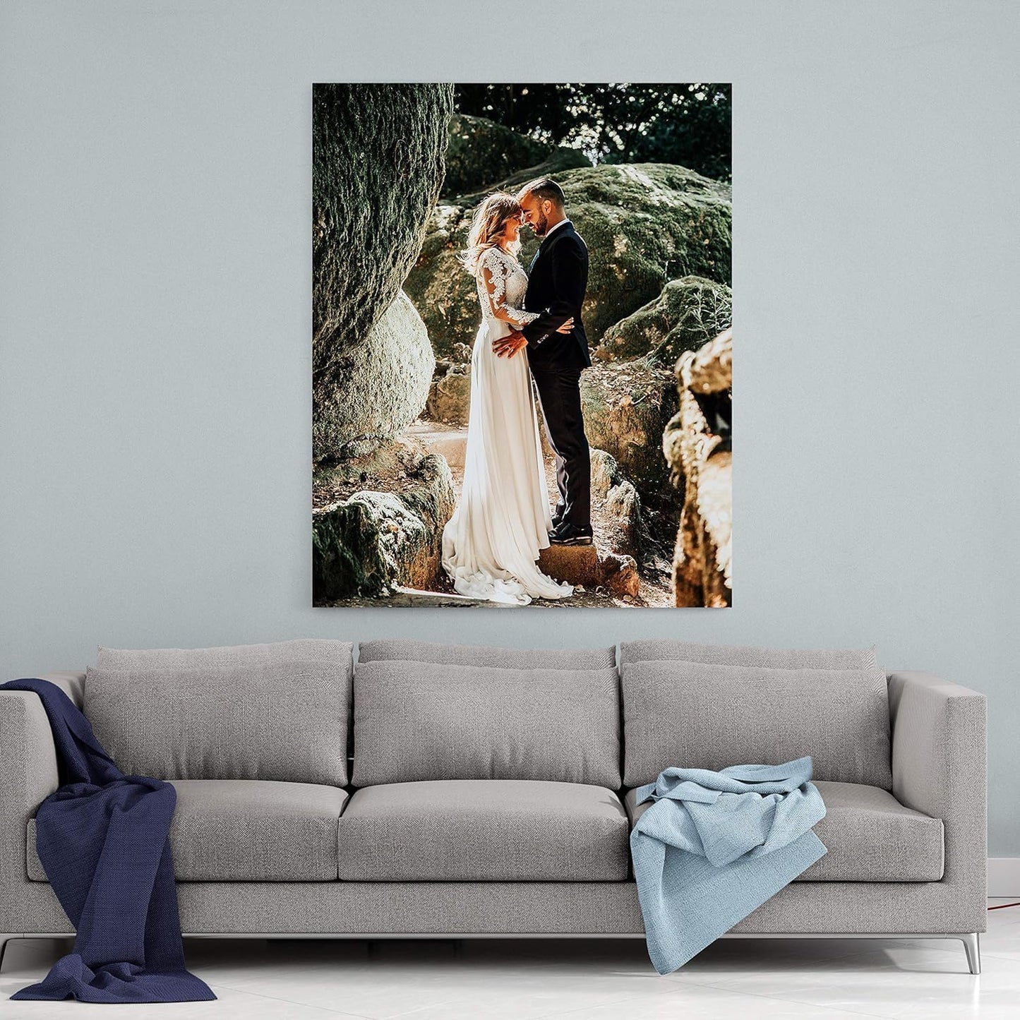 P&L ART Personalized Custom Canvas Prints - Transform Your Photos into Stunning Wall Art | 11x14 Size