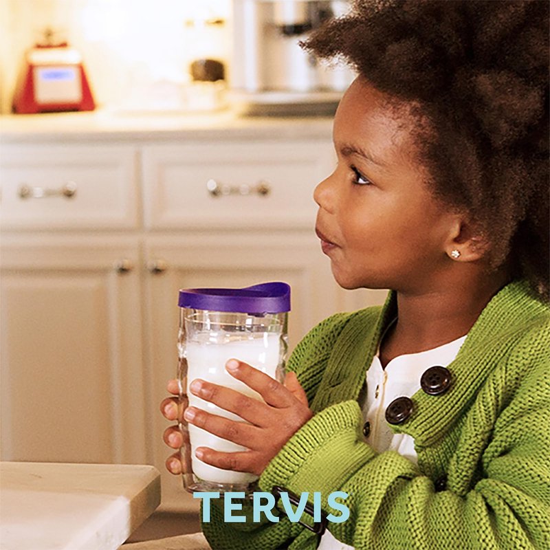 Tervis Clear & Colorful Tabletop 10oz Made in USA Double Walled Insulated Tumbler Travel Cup Keeps Drinks Cold & Hot, 10oz - 4pk, Clear