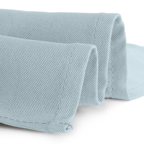 Gee Di Moda Rectangle Tablecloth - 90 x 132 Inch Baby Blue Table Cloth for 6 Foot Tables with Floor-Length Drop - Heavy Duty Washable Fabric for Holiday Party, Dinner, Weddings & Baby Shower