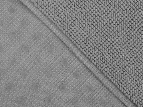 Cotton Paradise 100% Cotton Bath Mat - Soft, Absorbent, Quick-Dry | 17x24 Inch, Light Grey