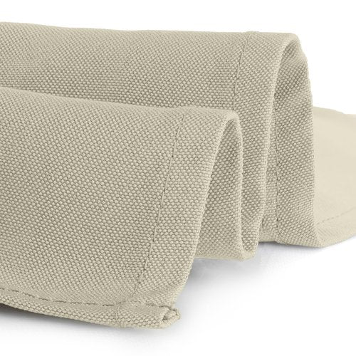 Gee Di Moda Square Tablecloth - 85 x 85 Inch Ivory Table Cloth for Large Square or Round Tables - Heavy Duty Washable Fabric - for Buffet Table, Holiday Party, Dinner, Wedding & Baby Shower