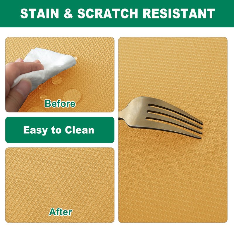 Biscaynebay Fall Tablecloth Textured Fabric Square Tablecloths 90x90'', Fall Gold Thanksgiving Autumn Harvest Water Resistant Fabric Tablecloths for Kitchen, Dining, Wedding, Parties Machine Washable