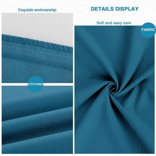 FLXXIE Pillow Cases - Soft Microfiber Standard Size Pillow Covers | Wrinkle & Stain Resistant, Teal, 20x26 (2 Pack)
