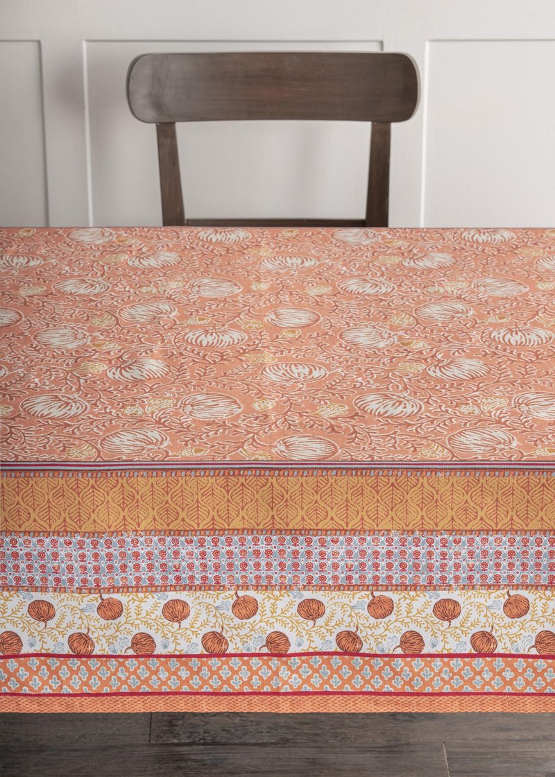 Maison d' Hermine Table Cloth Rectangle Table 100% Cotton 70 x 120 Inches Fall Tablecloth Reusable Everyday Use for Thanksgiving Christmas Decorations Dining Farmhouse Party (Harvest Festival)