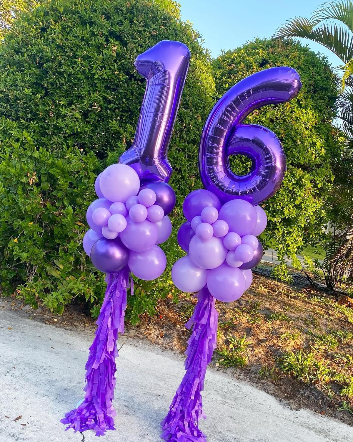 Purple Number 30 Balloon - 40 Inch Giant Foil Balloon for 30th Birthday Party Decorations