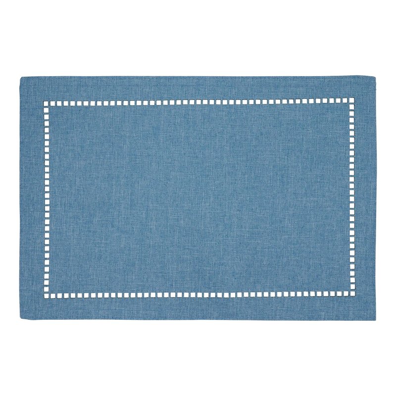 Laser-Cut Hemstitch Placemats (Set of 4)